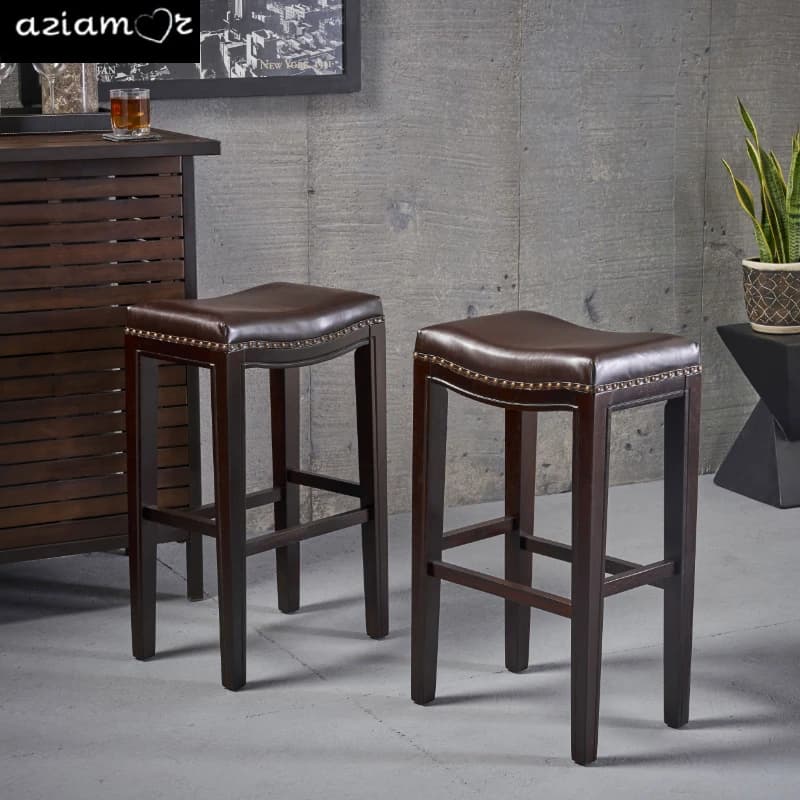 2 pcs TIFFIN STUDDED BARSTOOL