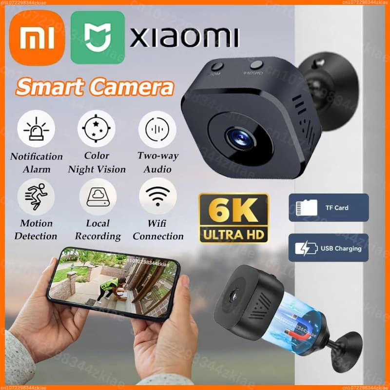 Xiaomi Mini Security Camera Pro 4K FullHD WiFi Surveillance With 2 Way Audio Motion Detection Infrared Night Vision Security Cam