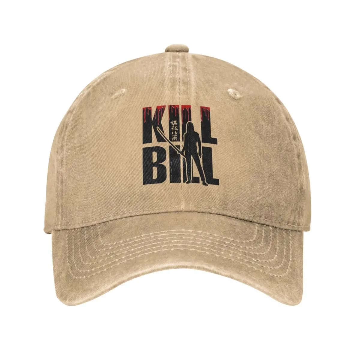 Kill Bill Japan Movie Baseball Caps Hattori Hanzo Distressed Denim Washed Caps Hat Running Golf Adjustable Fit Snapback Cap