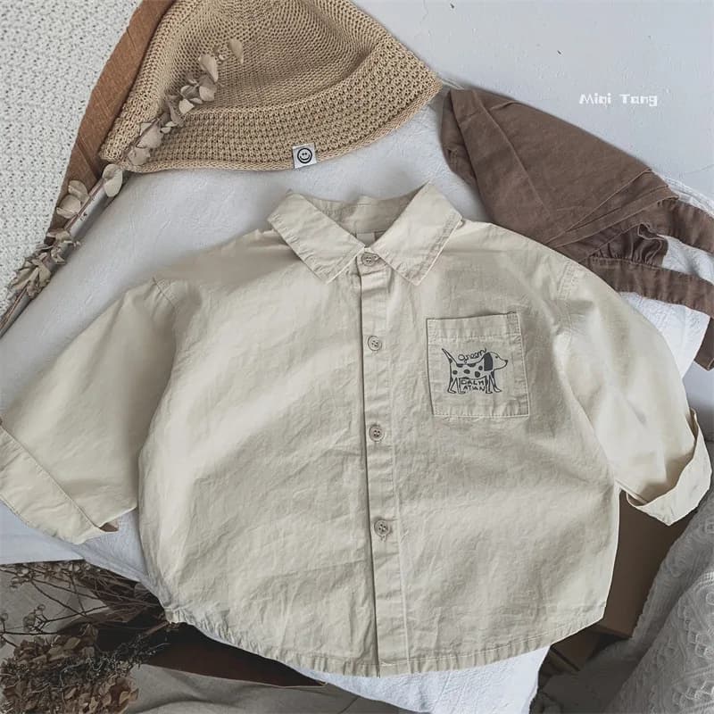 Children's cartoon printed shirt is simple comfortable and versatile The sweater is paired with boys' and girls' clothes, W110