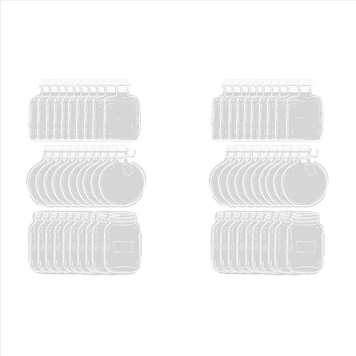 60X Dried Flower Bookmark Bottle,Transparent Dried Flower Bookmarks,DIY Dried Flower Bookmark, C