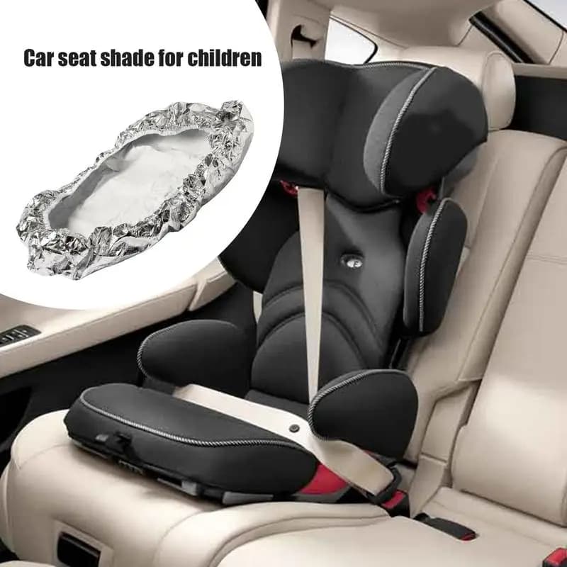 Sun Shade For Car Seat Reflective Baby Seat Covers Elastic Reflective Baby Seat Covers Portable Cooling Car Seat Heat Shield For