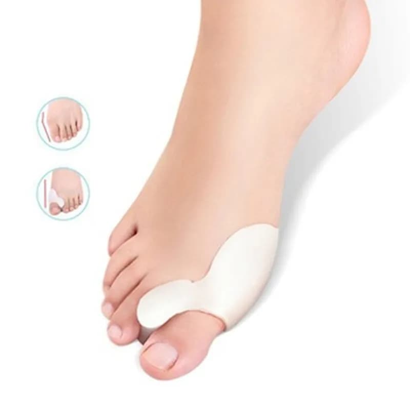 Get Relief from Bunions with 2pcs Soft Big Toe Corrector - Perfect for Night and Home Use, Long-term Comfort