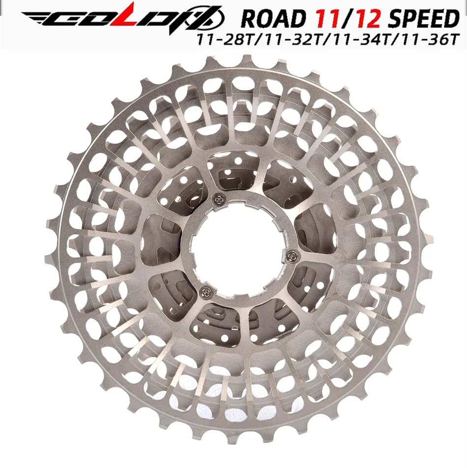 GOLDIX Ultralight CNC Road Bike Cassette 11/12 Speed k7 11S 12S 28T/32T/34T/36T Cassette Sprocket for SHIMANO HG
