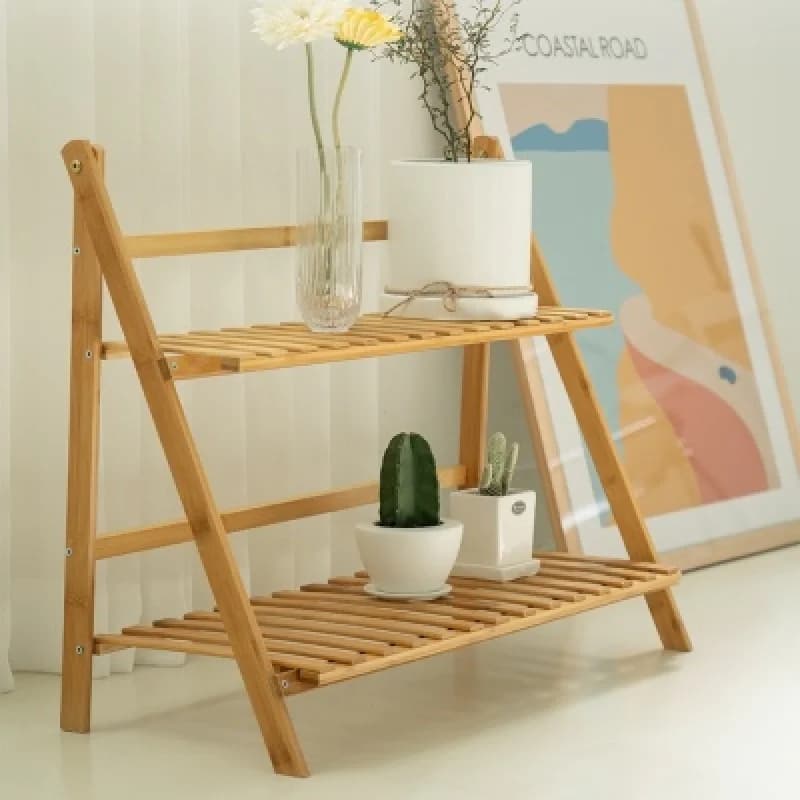 Indoor Balcony Flower Rack Multi-layer Decorative Shelf Floor-standing Flower Pot Rack Green Radish Succulent for Living Room