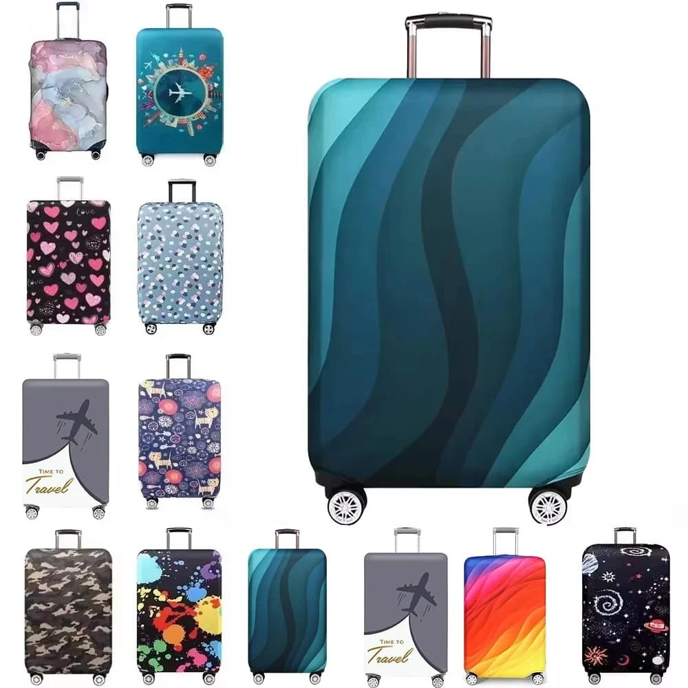 Luggage Cover Stretch Fabric Suitcase Protector Baggage Dust Case Cover Suitable for18-32 Inch Suitcase Case Travel Organizer