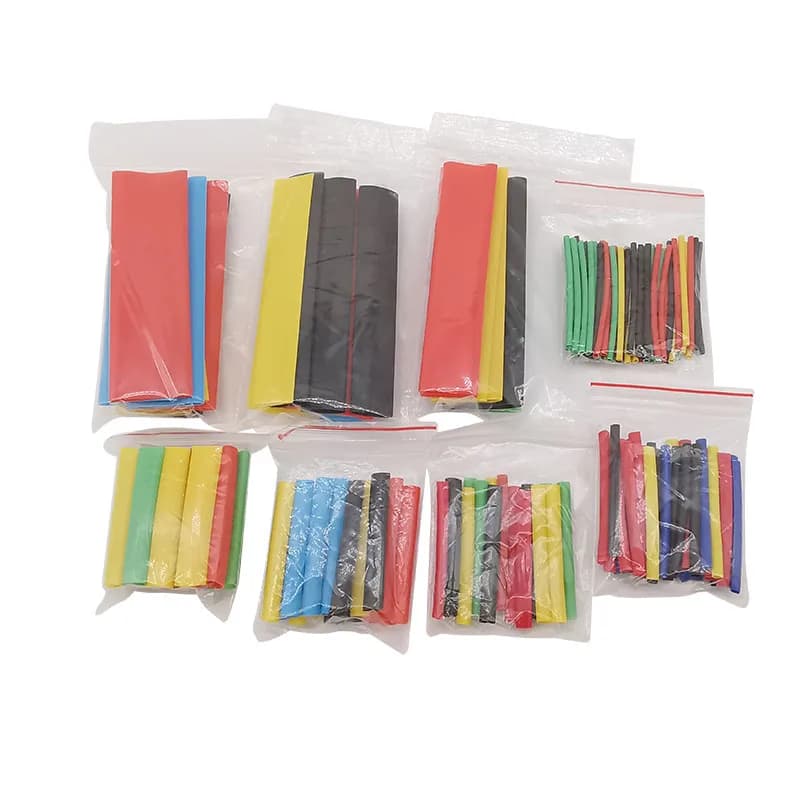 164Pcs/Set Heat Shrink Tube Sleeving Assortment Kit Electrical Connection Electrical Wire Wrap Cable Protect Heat Shrink Tubing