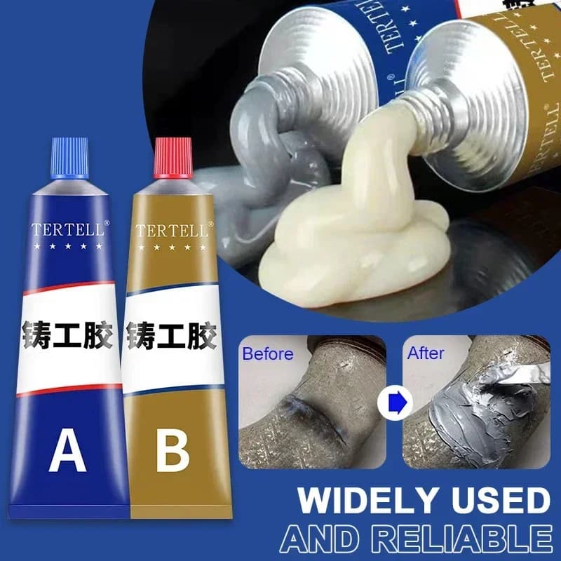 Super Metal Repair Glue Casting Iron Caulk High Strength Repairing Adhesive Heat Resistance Cold Weld Industrial Sealer Agent