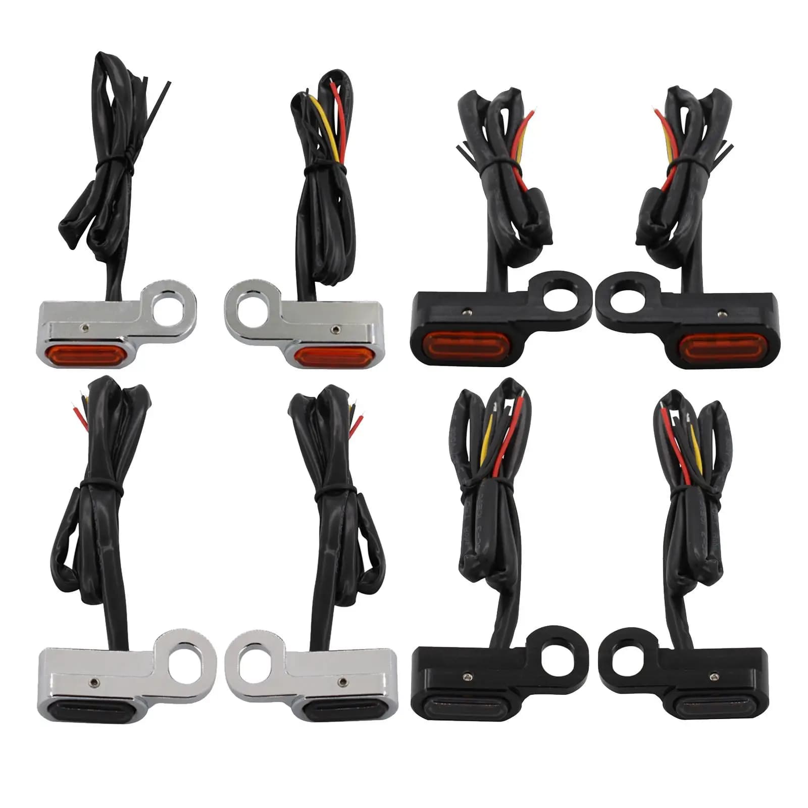 2PCS Motorcycle LED Indicator Light Mini Motorbike Indicators Blinker Lights for Touring 2014 2016-2017