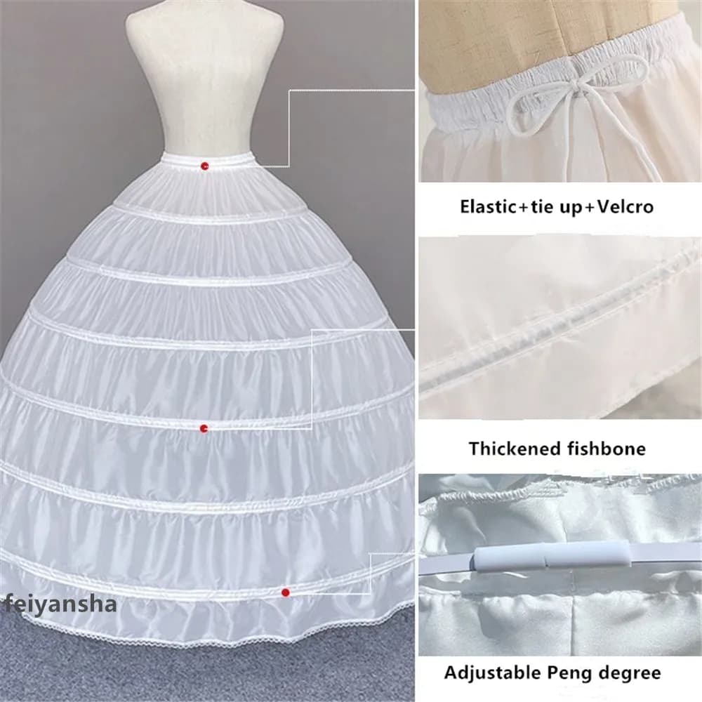Petticoat Crinoline Slips Hoop Skirt Vintage Underskirt For Gown Dress Many Styles for Bridal Wedding