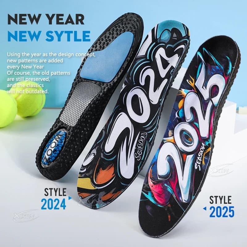【Xxin】Air Cushion Sport Insoles Shock Absorption Carbon Fiber Insole Running Shoes Pad Size 36-46