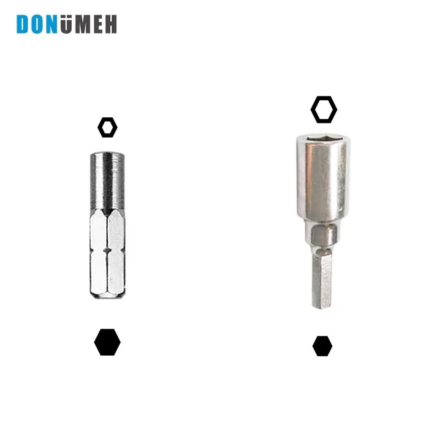4mm-6.35mm Converter Adapter Slotted Phillips Precision Bits Set  Screwdriver Drill Bit Repair Mobile Phone Camera Computer