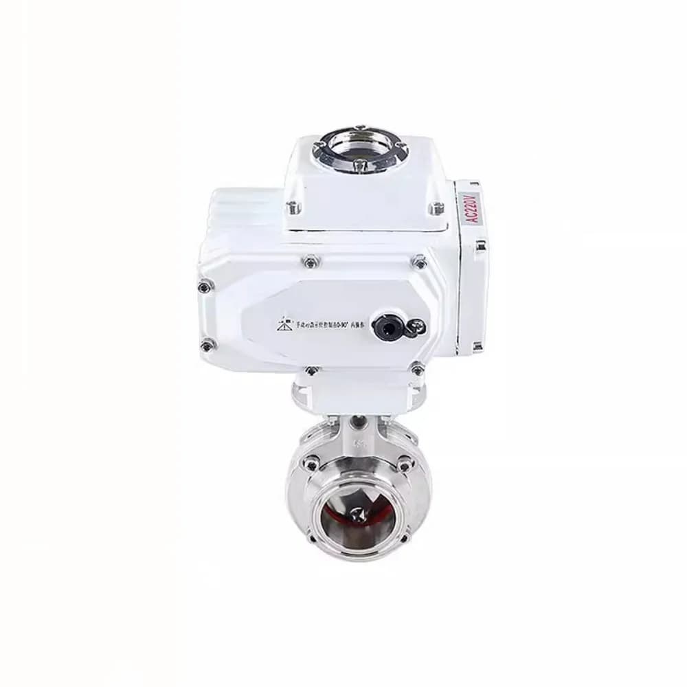1"(25mm)OD50.5mm Quick Opening Clamp Type Chuck Dust Valve,304 Stainless Steel Electric Quick Release Butterfly Valve
