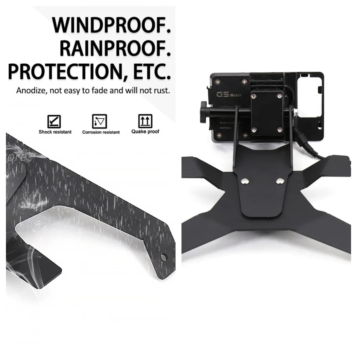 For BMW R1250RS R 1250 RS New Motorcycle GPS Navigation Bracket USB Charging Mobile Phone Stand Holder Motorcycle Accessories