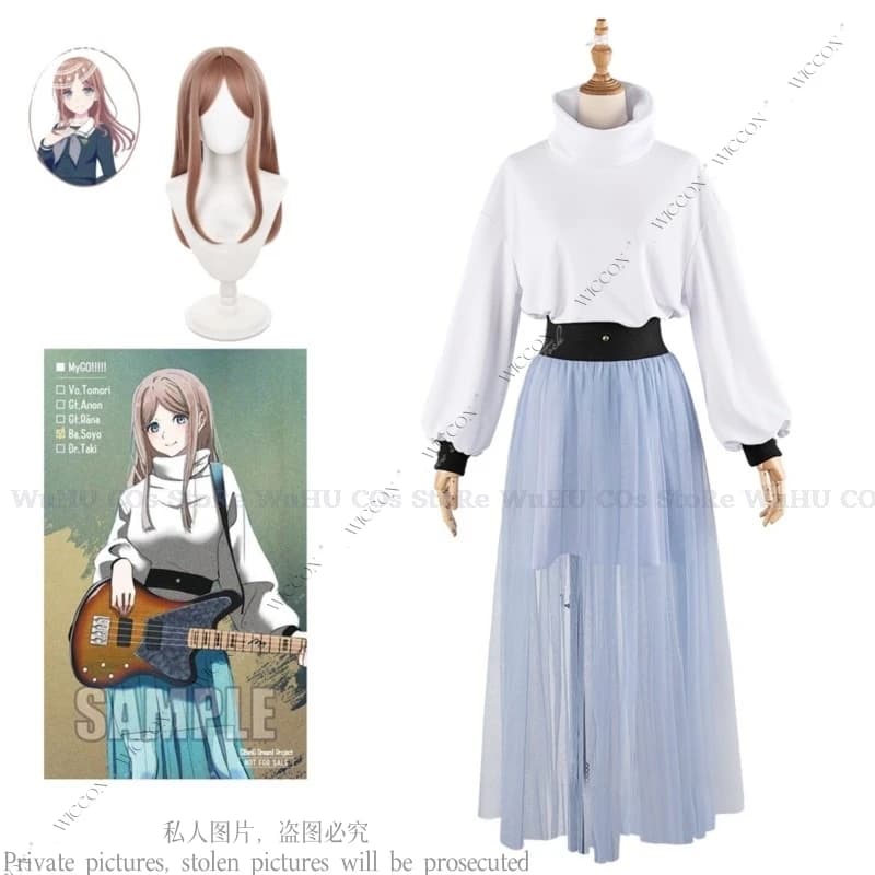 MyGO!!!!! Chihaya Anon Kaname Rana Nagasaki Soyo Takamatsu Tomori Anime Game BanG Dream! Cosplay Stage Costume Wig Daily Outfit