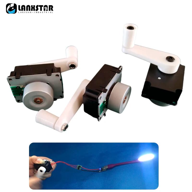 Mini Hand Crank Generator Outdoor Emergency Mobile Phone Charging Three Phase Permanent Magnet Brushless