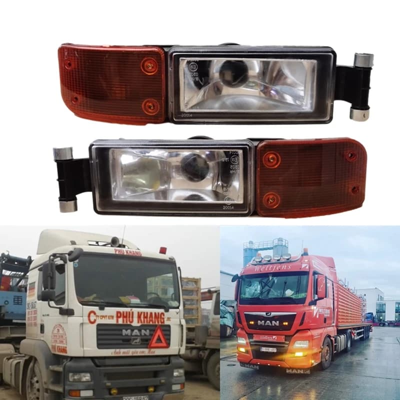 For TGA MAN Truck Fog Light Lamp 81253206112 81253206092 81253206111 81253206091 European Truck Parts No bulbs