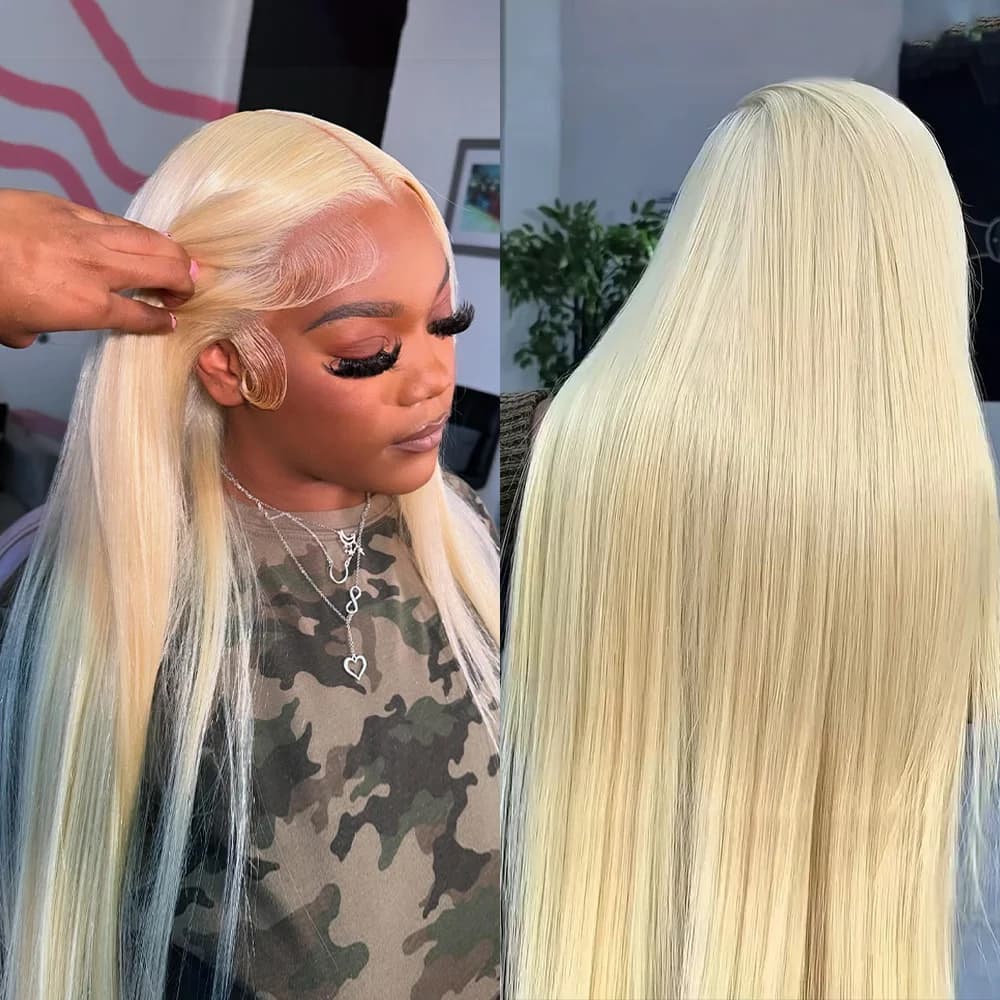 613 Hd Lace Frontal Wig 13x6 Blonde Lace Front Wig Human Hair 30 Inch 13x4 Honey Blond Bone Straight Human Hair Wigs For Women