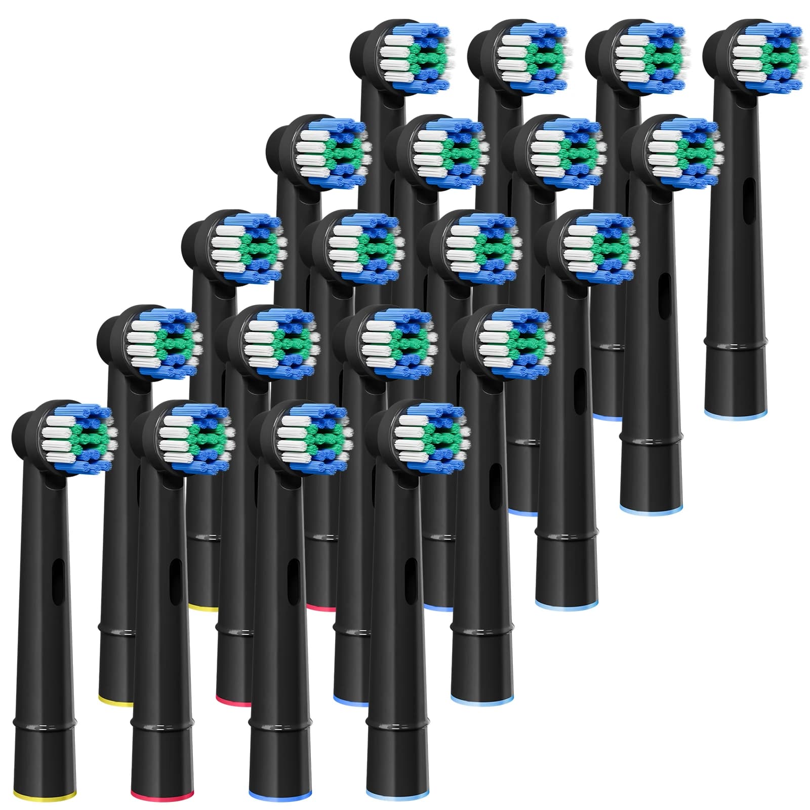 Replacement Toothbrush Heads For Oral B Precision Clean Toothbrush Replacement Brush Heads Black Nozzles For Oralb