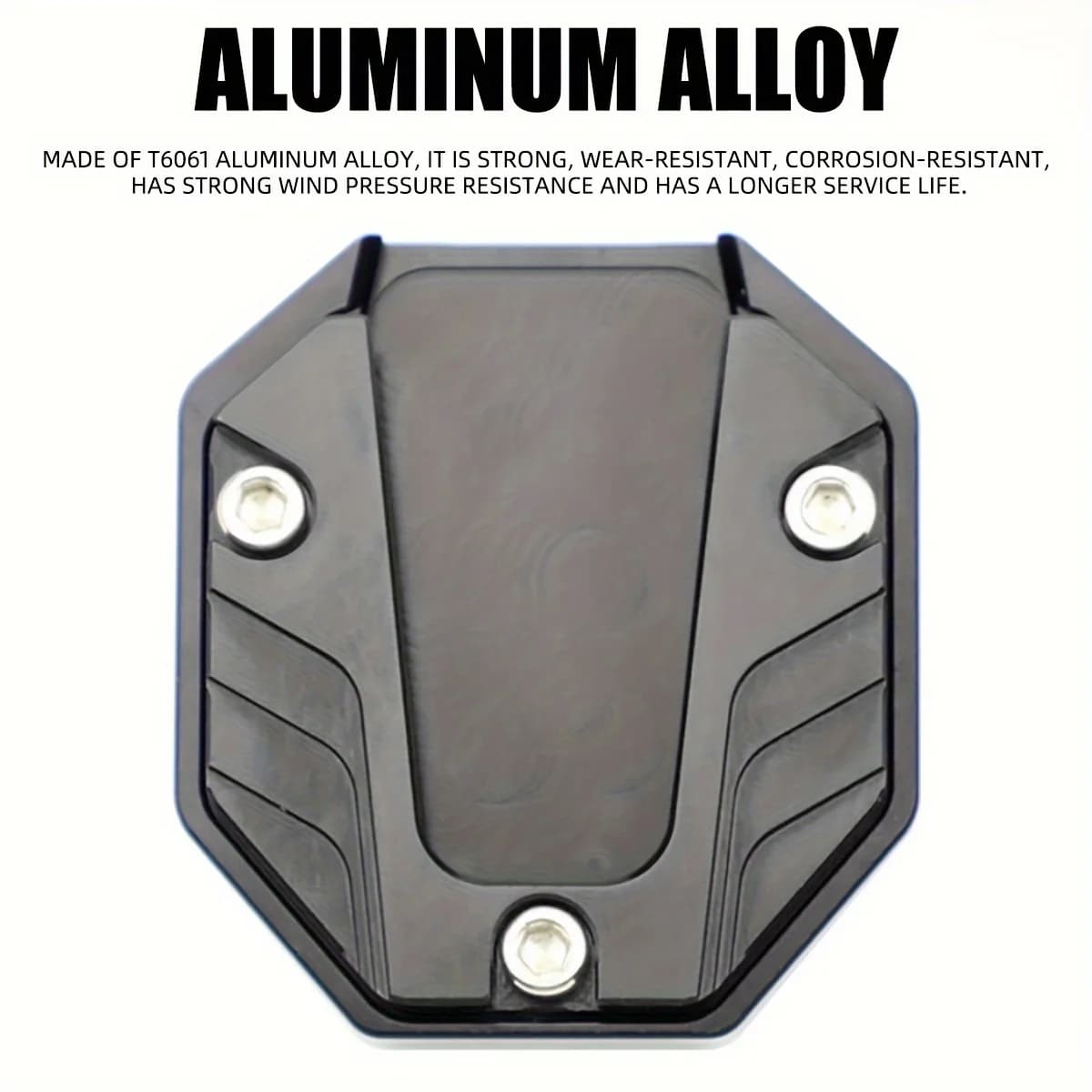 Aluminum Alloy Motorcycle Bike Kickstand Extender Foot Side Stand Extension Foot Pad Support Plate Motorbike Accessories