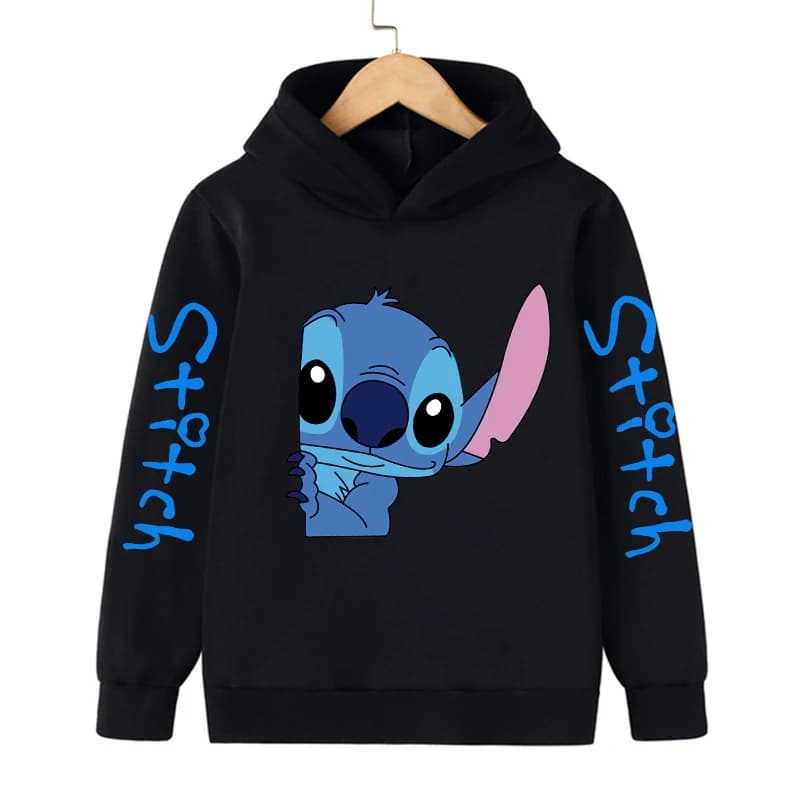 New in Cool Stitch Hoodie Children Cartoon Clothes Kid Girl Boy Lilo and Stitch Sweatshirt Manga Hoody Baby Casual Top