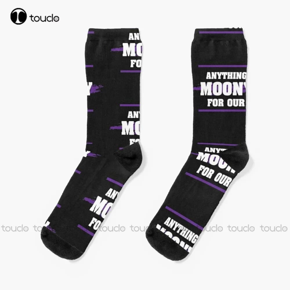New Anything For Our Moony 4 Socks Soccer Socks Personalized Custom Unisex Adult  Teen Socks Halloween Christmas Gift