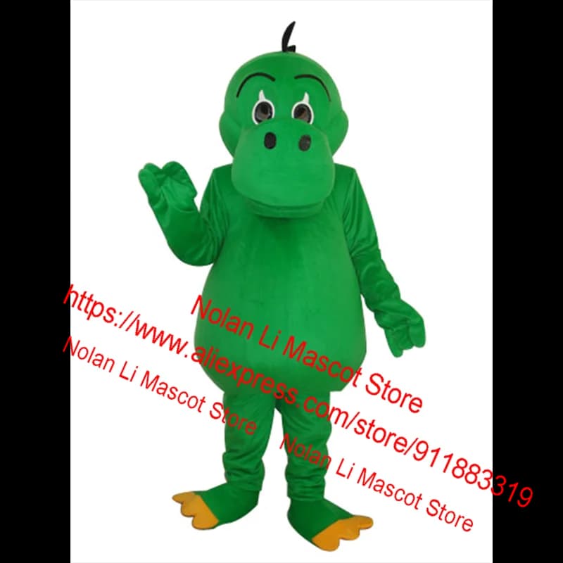 Fashion Design Round Green Dinosaur Mascot Costume Adult Birthday Party Dream Dress Halloween Role Play Game 627