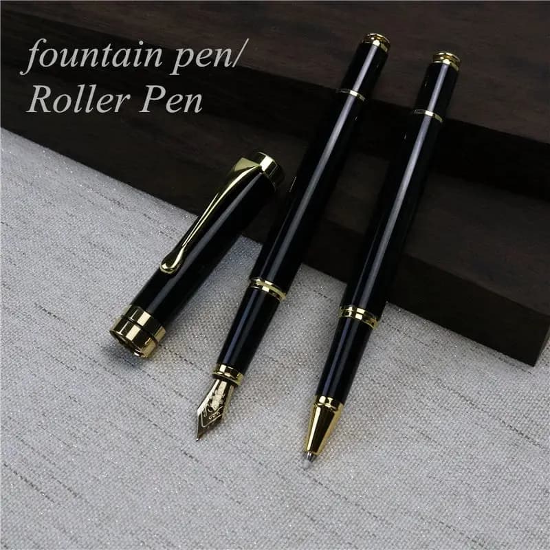 Fountain Pen and Roller pen Office school commemorate gift full metal pen Student writing Roller Pen stationery