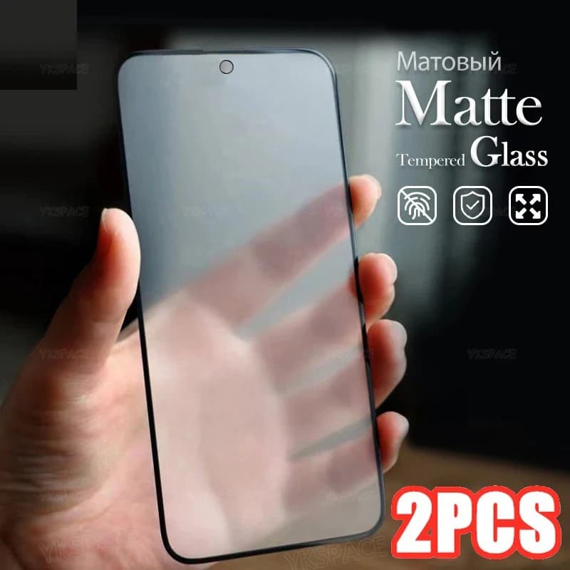 2Pcs Matte Frosted 9H Tempered Glass Film For VIVO IQOO Z5 Z5X Z6X Z6 Pro Lite Screen Protector Anti Fingerprint