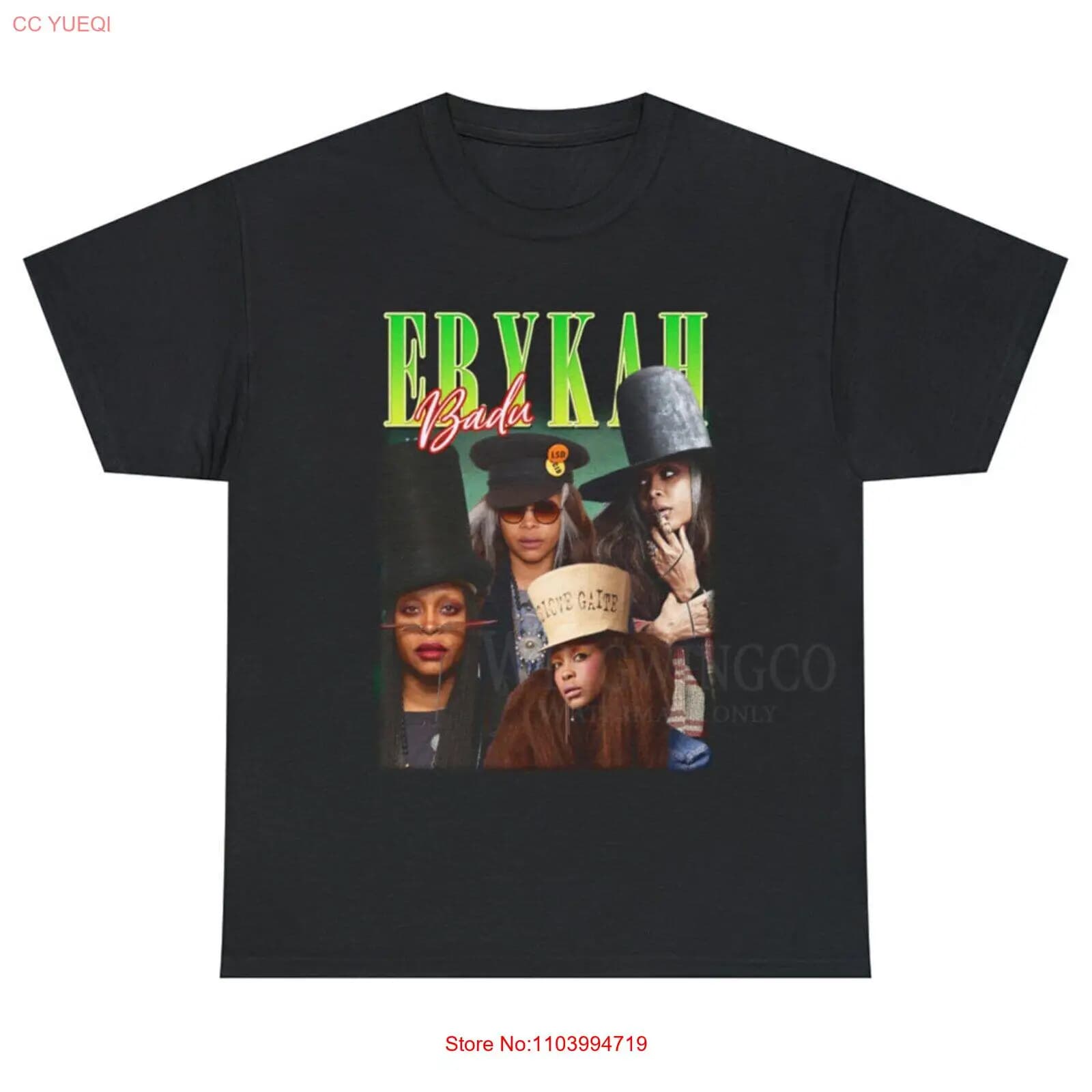 Erykah Badu Vintage Bootleg Tee, Erykah Badu Vintage Graphic Shirt
