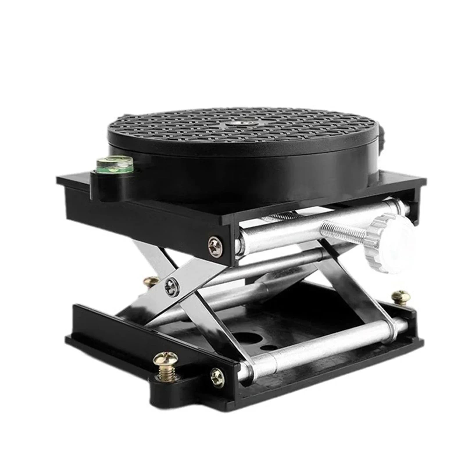 1pc Rotation Router Lift Table Adjustable Height Engraving Lifting Stand Tool Lifting Platform With Calibration Horizontal Bubbl
