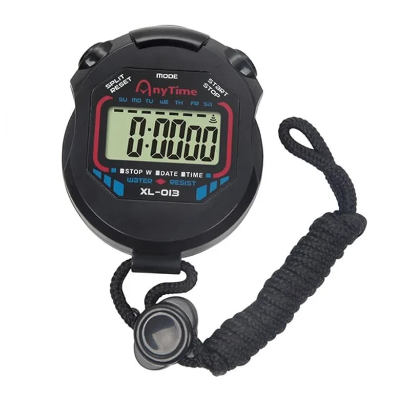 Classic Waterproof Digital Professional Handheld LCD Handheld Sports Stopwatch Timer Stop Watch with String Timer Kitchen Timer