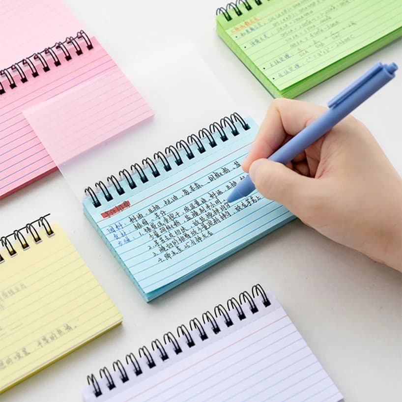 Horizontal Line Notebook Tearable Coil Book Cuaderno Journal Note Book Office Supplies Diary Libretas Stationery Notebooks