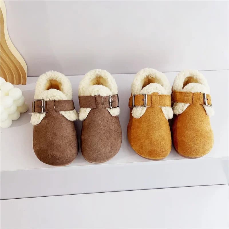 Zapatillas Suede Kid Sports Shoe 2023 Autumn New Warm Boy Cotton Shoe Soft Sole Girl Casual Shoe Kids Shoes Snow Boot Girl Shoe