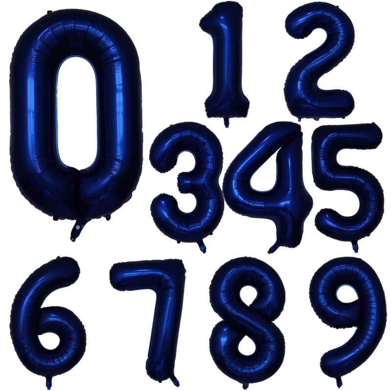 40inch Navy Blue Number Balloon Digital 0 To 9 Helium Balloons Birthday Party Decoration Inflatble Air Ballon Wedding Supplies