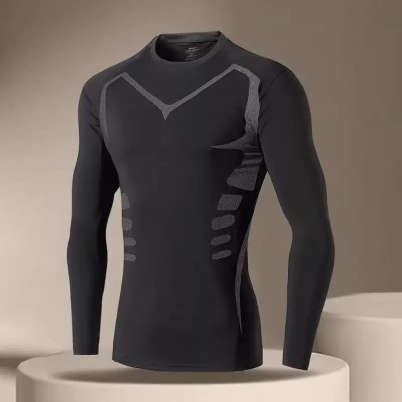 Men's T-shirt Men Running Sport T Shirt Men Compression Fitness Tops Tee Quick DryTight Training Gym Sport Running Shirts Jersey