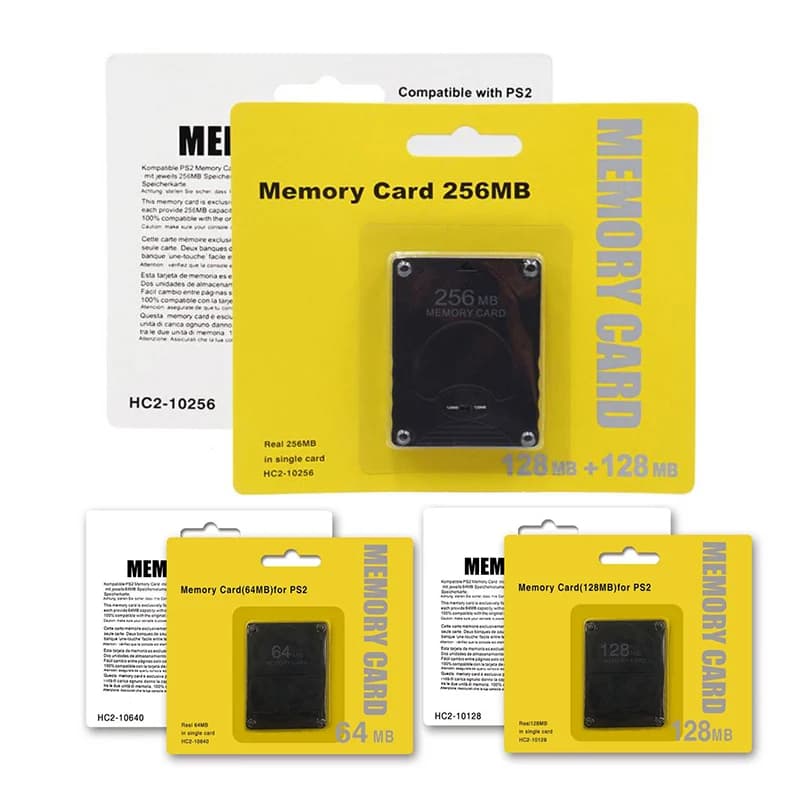 Premium 64 128 256 MB Memory Card Expansion Suitable for Micro SD for Sony Playstation for PS2