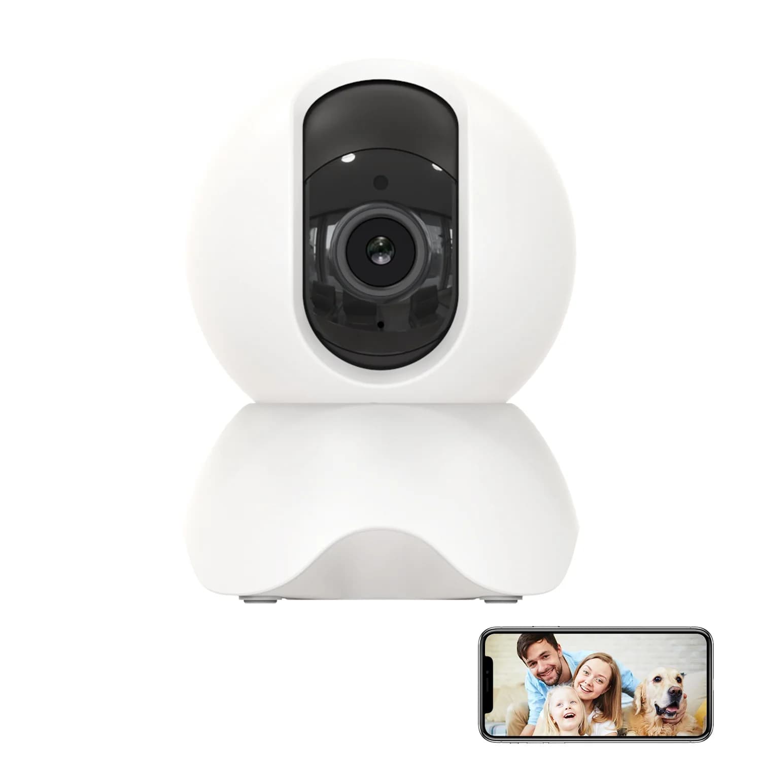 1080P WiFi IP Camera Remote Viewing EC30 3D Navigation Internet Network HD 1.0MP Video Camera, Support IR Night Vision & TF Card