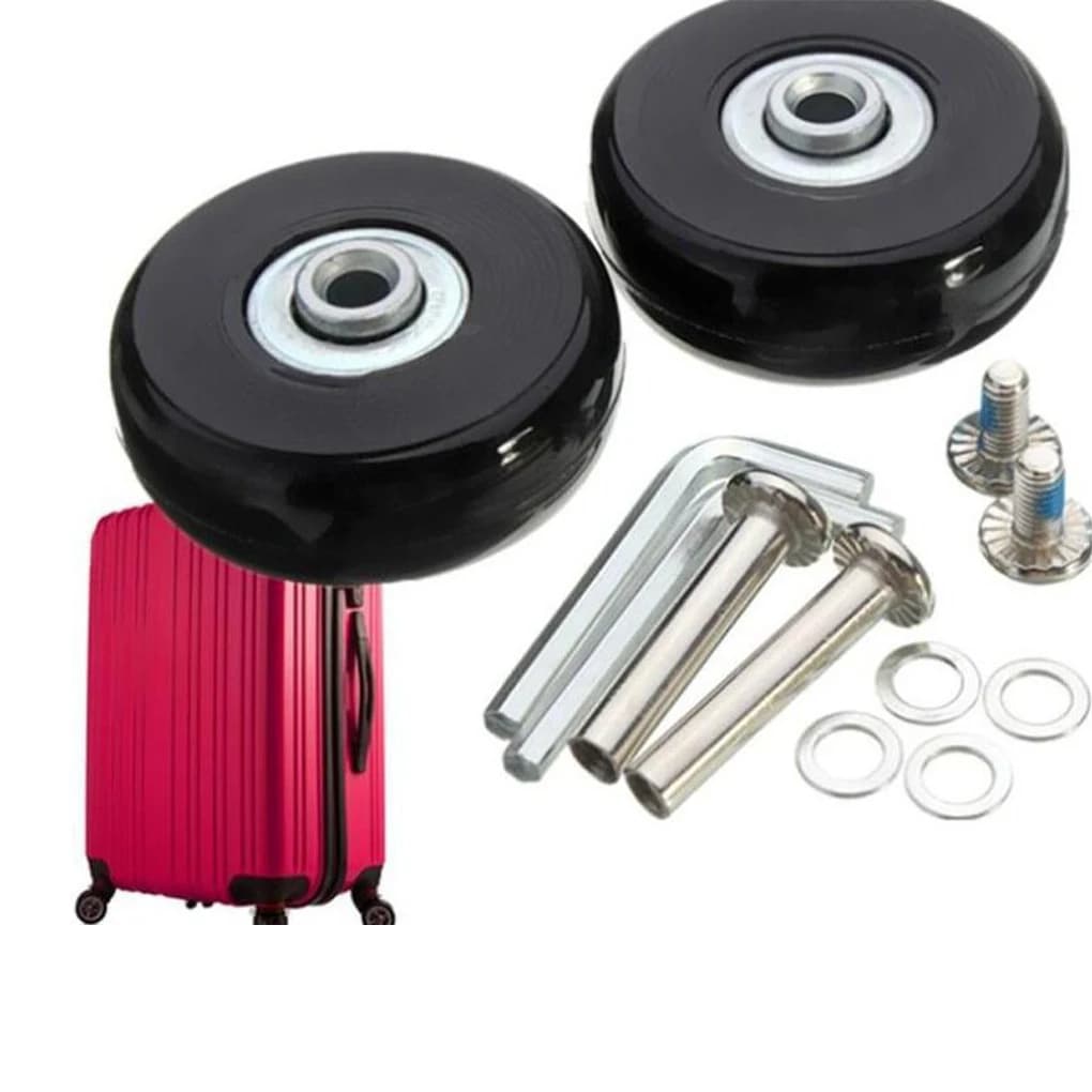 2x Black Portable And Durable Luggage Suitcase For Convenient Travel Small Suitcase With Wheels Trolley Suitcase