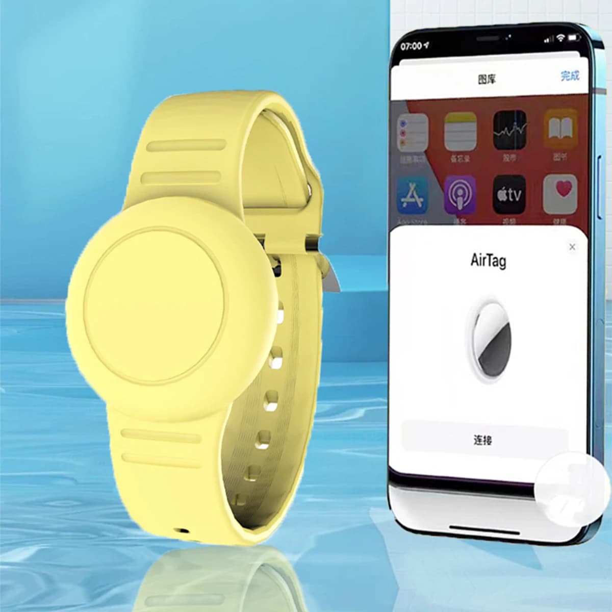 New Soft Silicone Kid Wristband for Apple Air Tag Lightweight GPS Tracker Holder Waterproof Child GPS Tracker Protector Bracelet