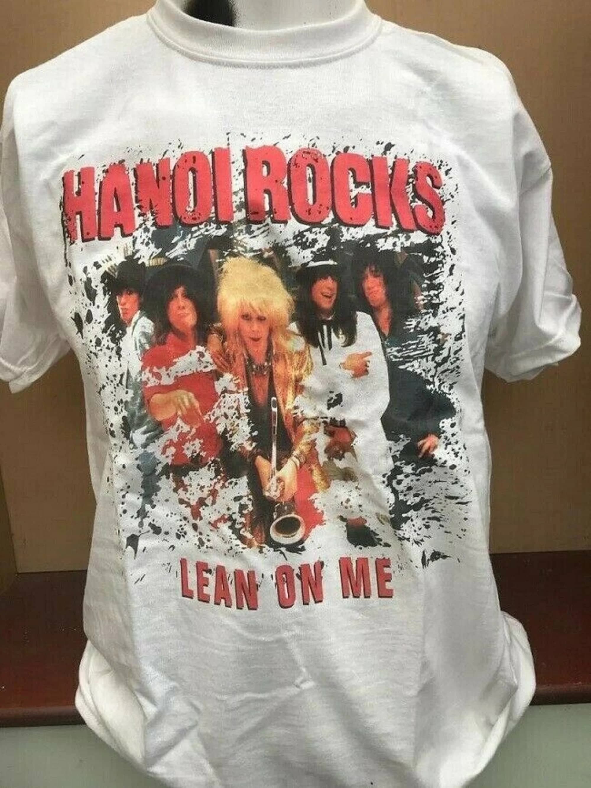 Hanoi Rocks Lean on me glam punk music T Shirt