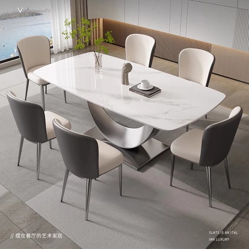 Dining Room Chairs Living Cabinets Marble Table Sets Furniture Luxury Relaxing Chair Study Kitchen Set Meble Games Modern Tea