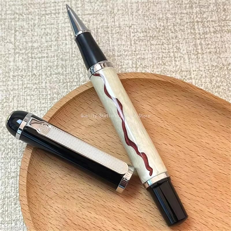 New Duke Platinum Ballpoint Pen High Quality Gold/Silver Blade F 0.5mm Nib Fountain Pen Office School Gel Pens Stationary