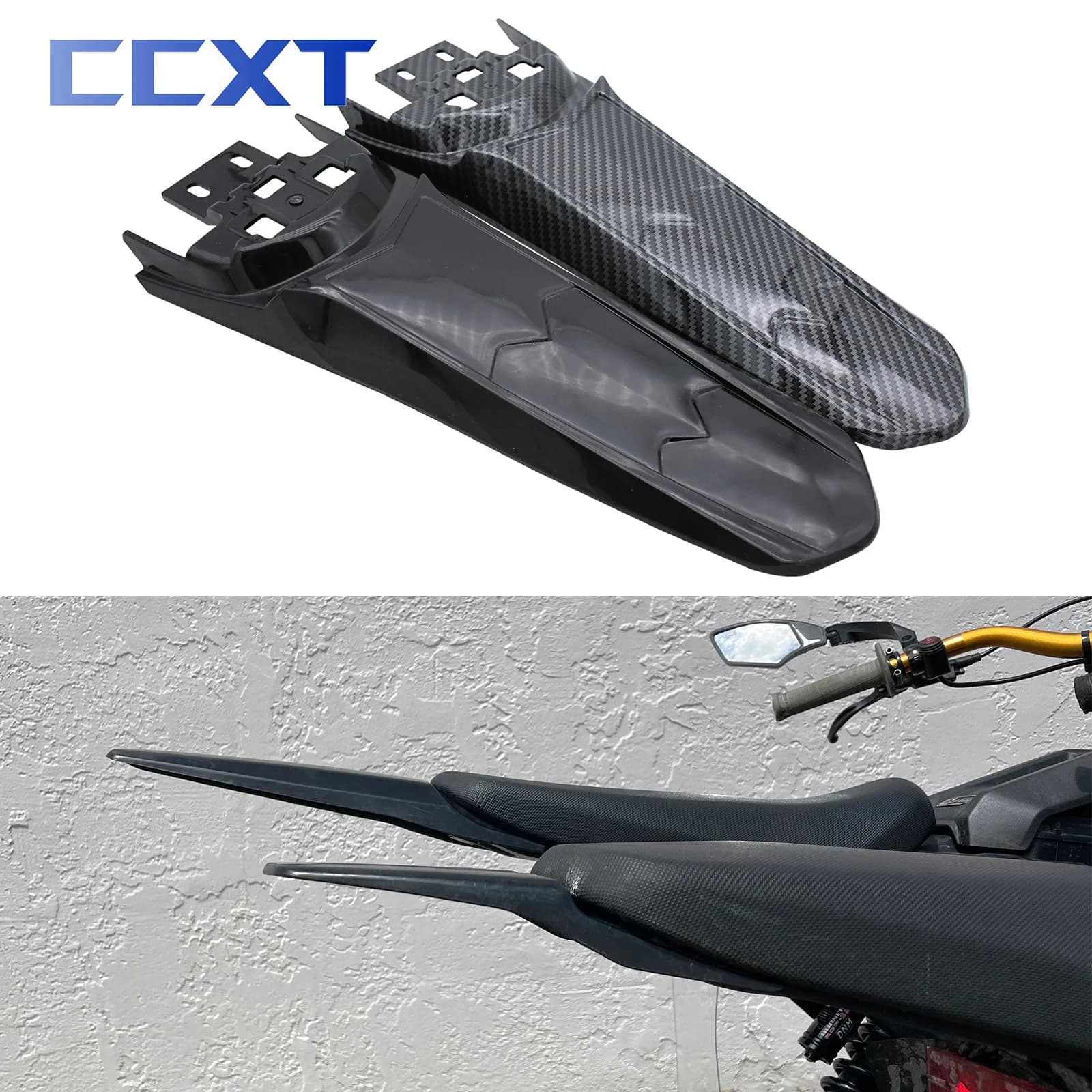 Modified Extended Longer Rear Fender Extra Long Dirt Pit Mudguard Tail Fender For Sur Ron Light Bee X and Light Bee S Universal
