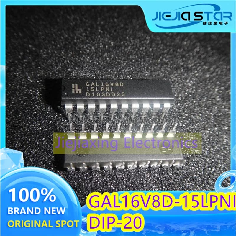 (3/20pieces) GAL16V8D-15LPNI logic device 100% new original DIP20 GAL16V8D logic chip good quality electronics