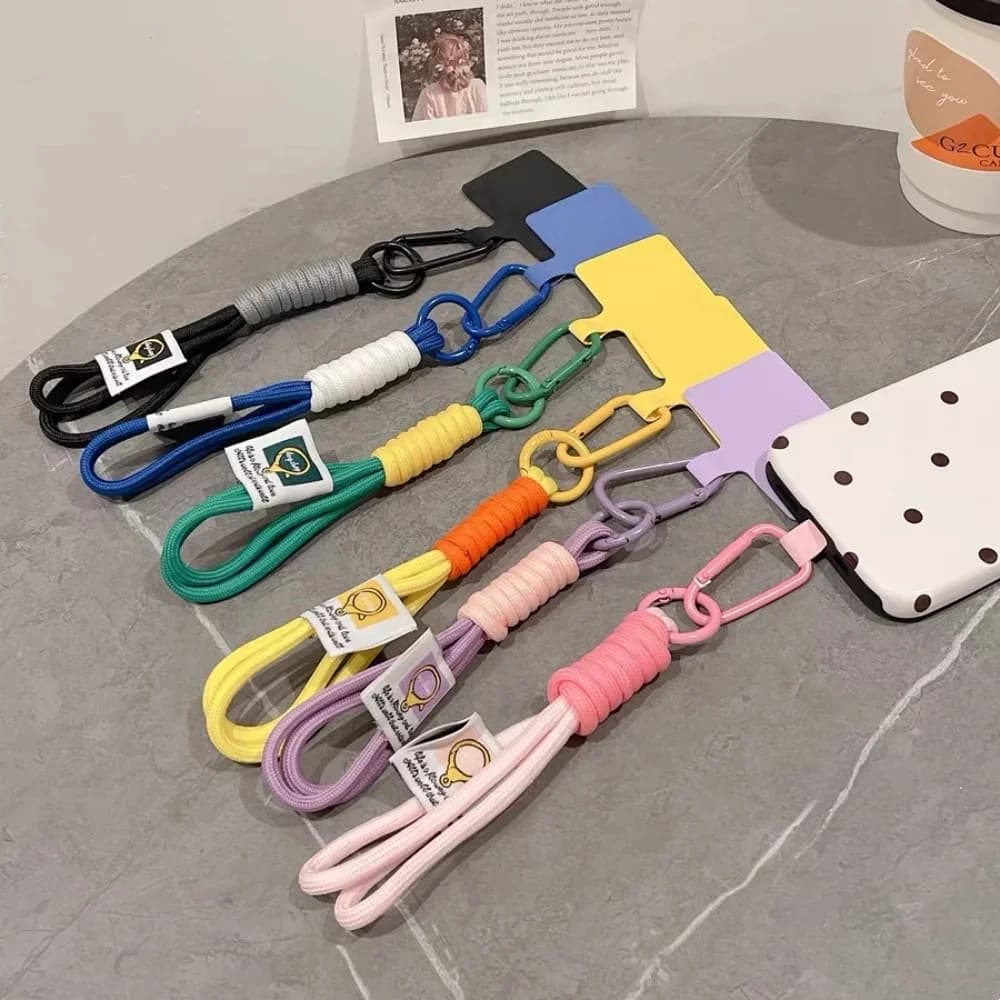 Color-matching Mobile Phone Lanyard Multi-functional Key Chain Mobile Phone Backpack Rope Hanging Ornaments