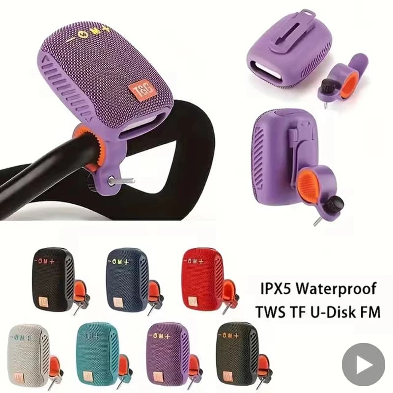 Wireless Portable Bluetooth Speaker Radio FM Subwoofer Waterproof Mini Sound Box Music Bass Small Caixa De Som Bicycle Bike Mp3