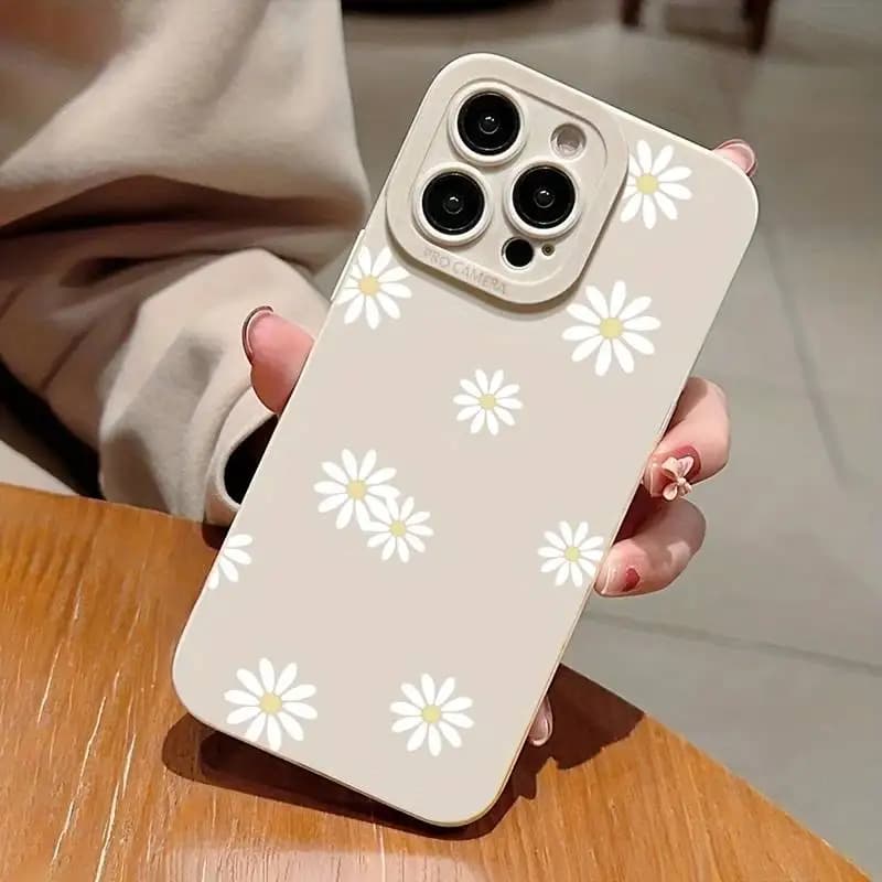 Daisy Graphic Printed Phone Case For iPhone 13 11 12 14 15 16 Pro Max Plus 16E XR 8 7 Plus SE 2022 X XS Max Soft Matte Cover