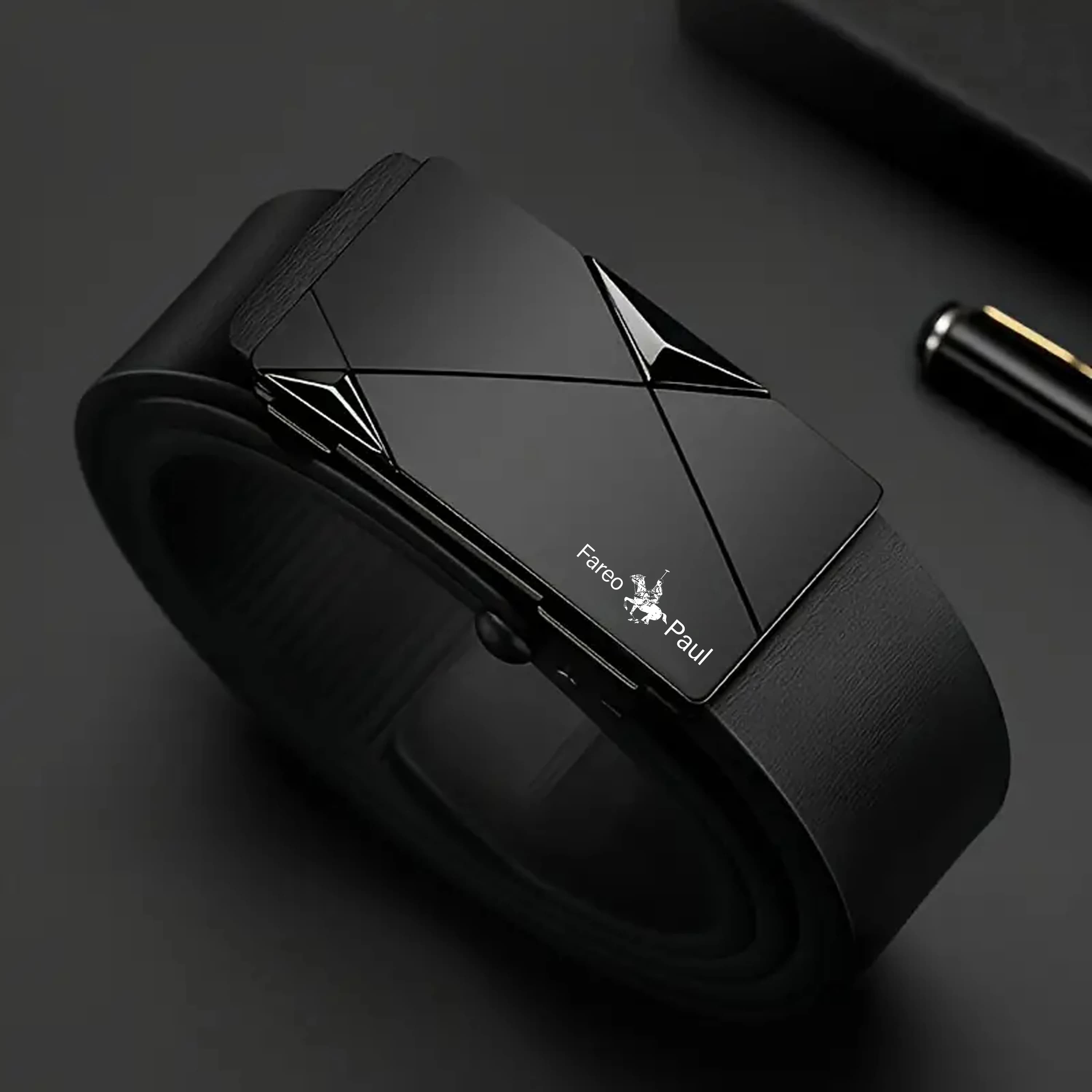 Fashion men's belts, men's high-quality belts, automatic buckles, toothless belts, random adjustments