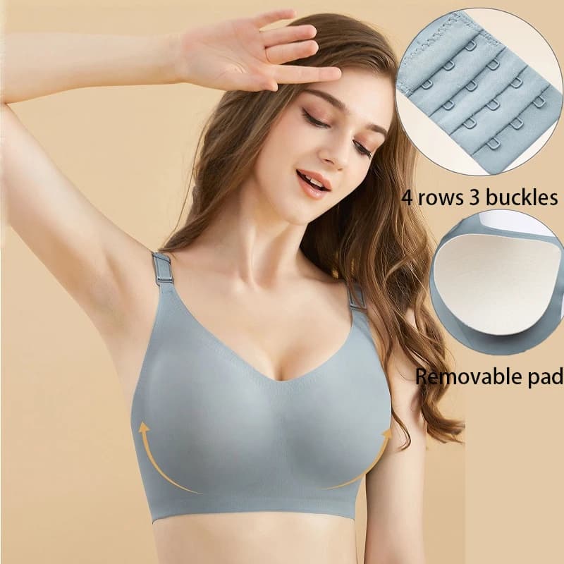 Seamless Bra Women Comfort Lingerie Sports Padded Tops Sexy Wireless Underwear Soft Support Bras Wide shoulder straps Intimates